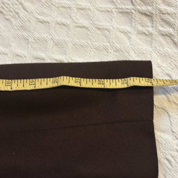 1990’s Requirements sz.12 chocolate brown lined 100% wool double breasted blazer - Picture 9 of 10